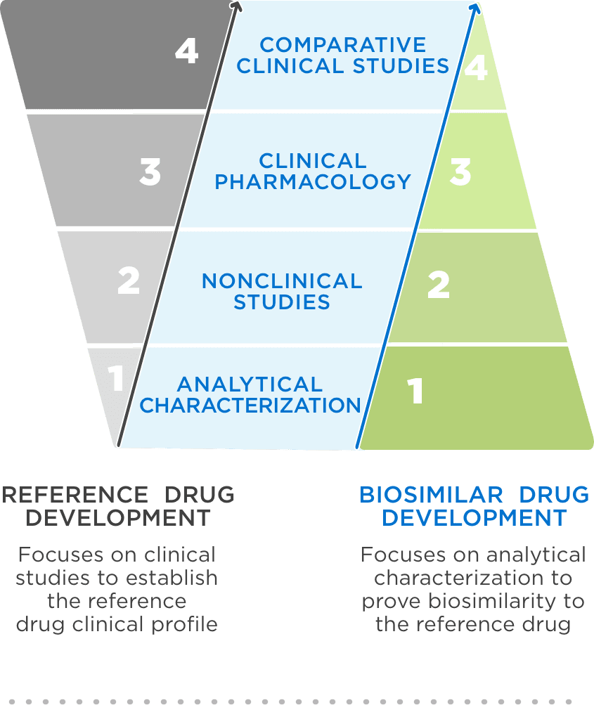 Reference and biosimilar drugs follow distinct yet rigorous standards for FDA approval